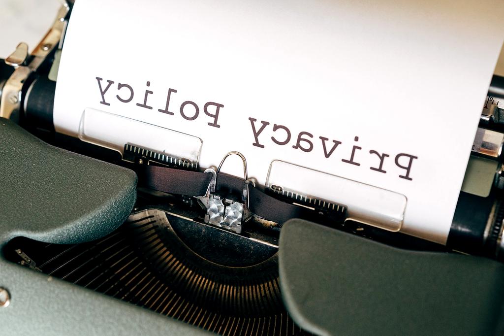 Secure padlock with data privacy symbol